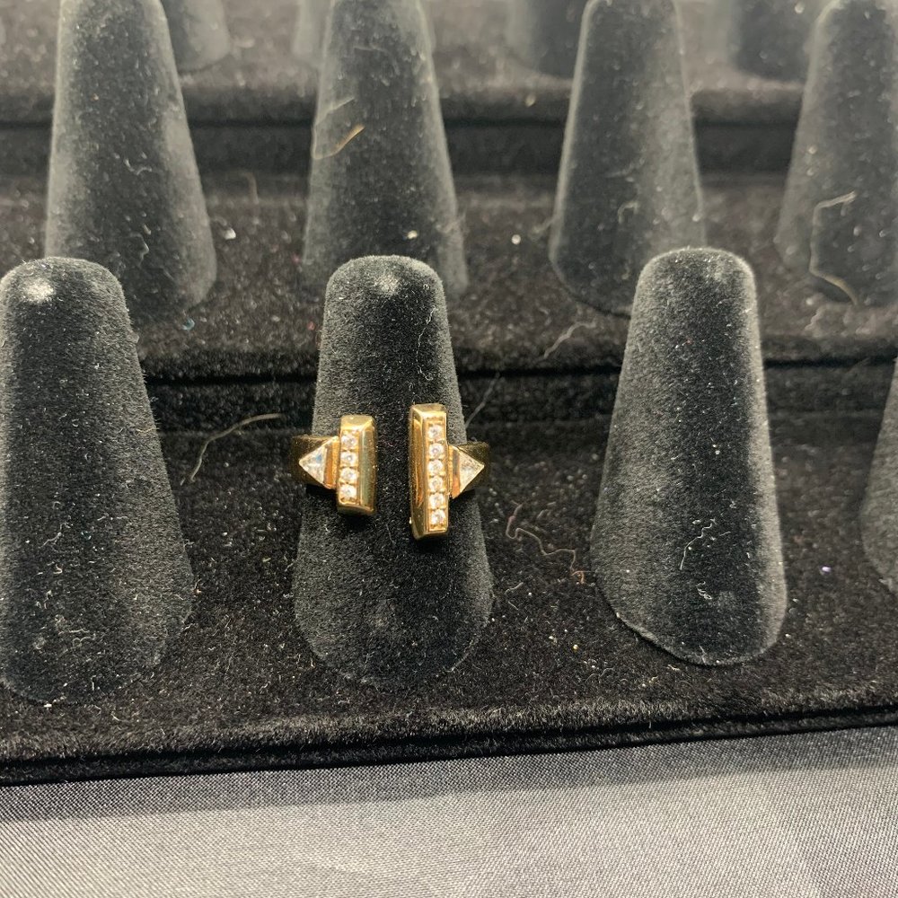 Melinda Maria Art Deco Split Ring